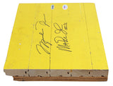 Michael Jordan & Magic Johnson Authentic Signed 8x10 Forum Floorboard PSA & UDA