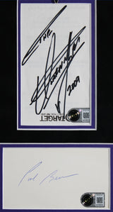 The Undertaker & Paul Bearer Authentic Signed Framed Display Autographed BAS