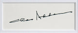 Charles Addams The Addams Family Authentic Signed & Framed 1.5x4 Cut BAS LOA