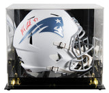 Patriots Rob Gronkowski Signed 2025 Rivalries F/S Speed Rep Helmet W/ Case BAS W