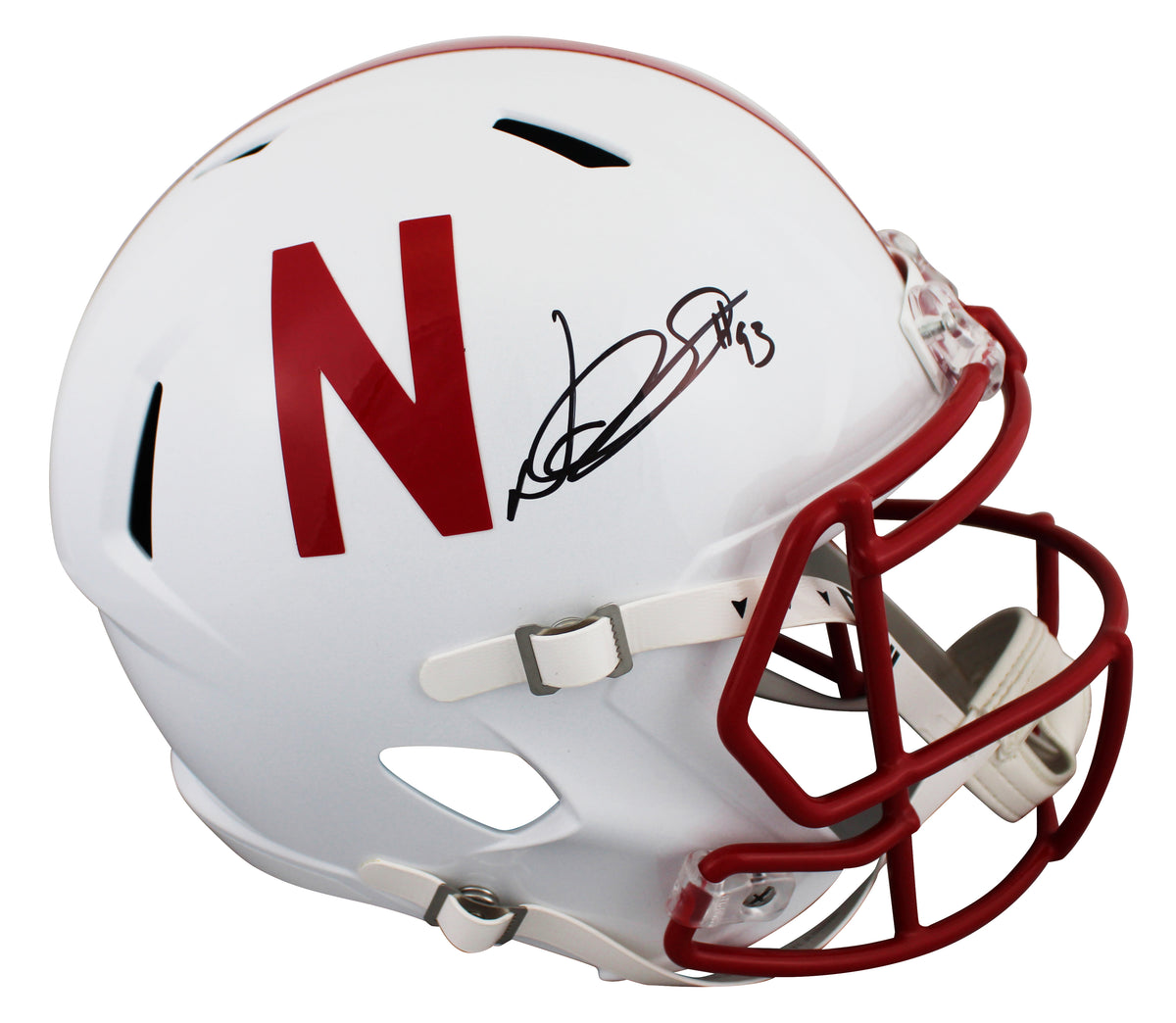 Nebraska Ndamukong Suh Authentic Signed Full Size Speed Rep Helmet JSA Witness