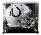 Edgerrin James & Eric Dickerson Signed F/S Speed Proline Helmet W/ Case BAS Wit
