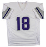 Justin Jefferson Authentic Signed White Alternate Pro Style Jersey BAS Witnessed