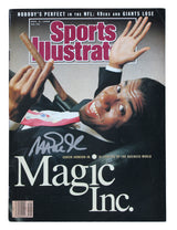 Lakers Magic Johnson Signed December 1990 Sports Illustrated Magazine BAS Wit