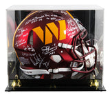 Washington (11) Green, Riggins +8 Signed F/S Speed Proline Helmet W/ Case BAS
