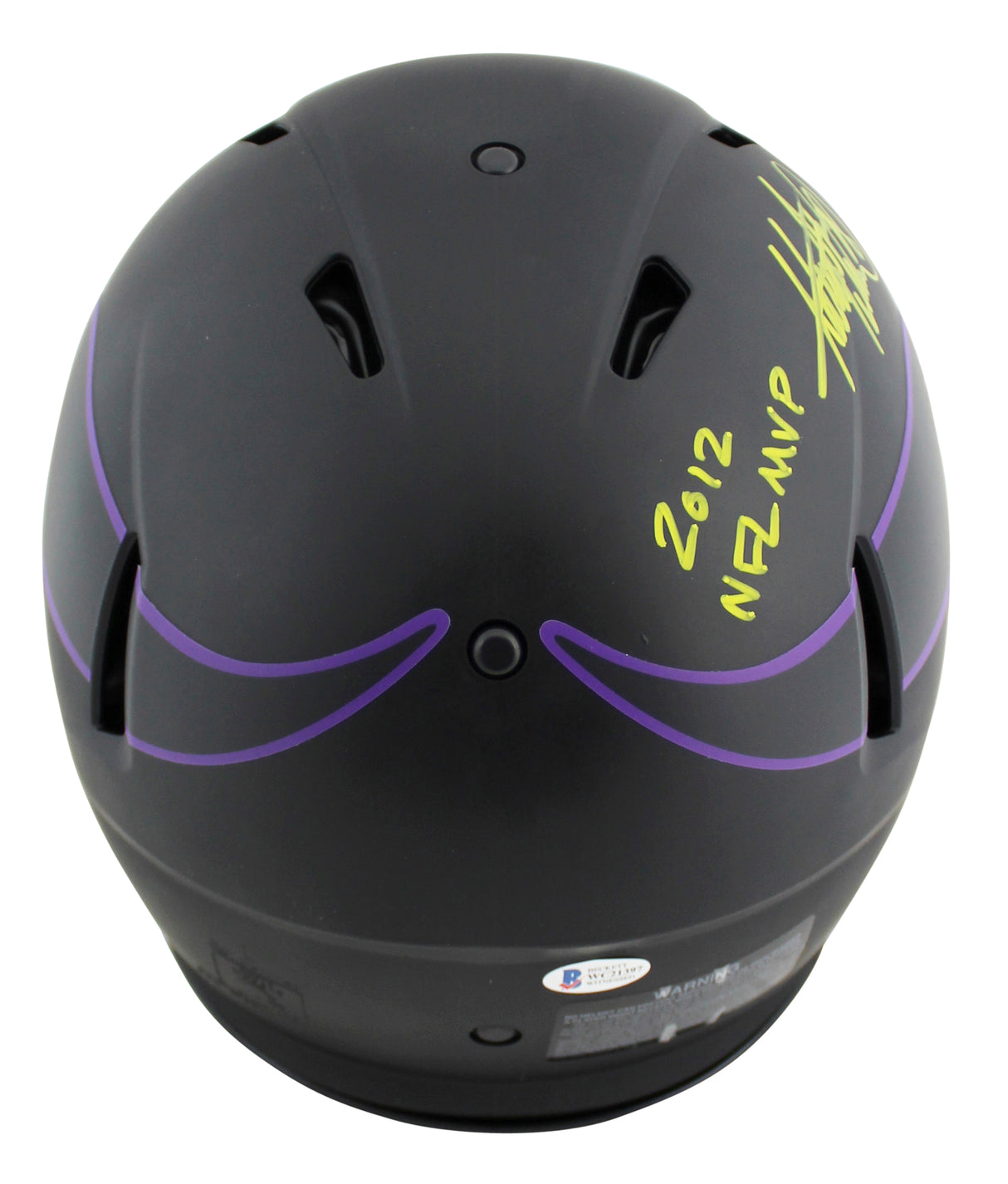 Adrian Peterson "3x Insc" Signed Eclipse Proline F/S Speed Helmet W/ Case BAS W