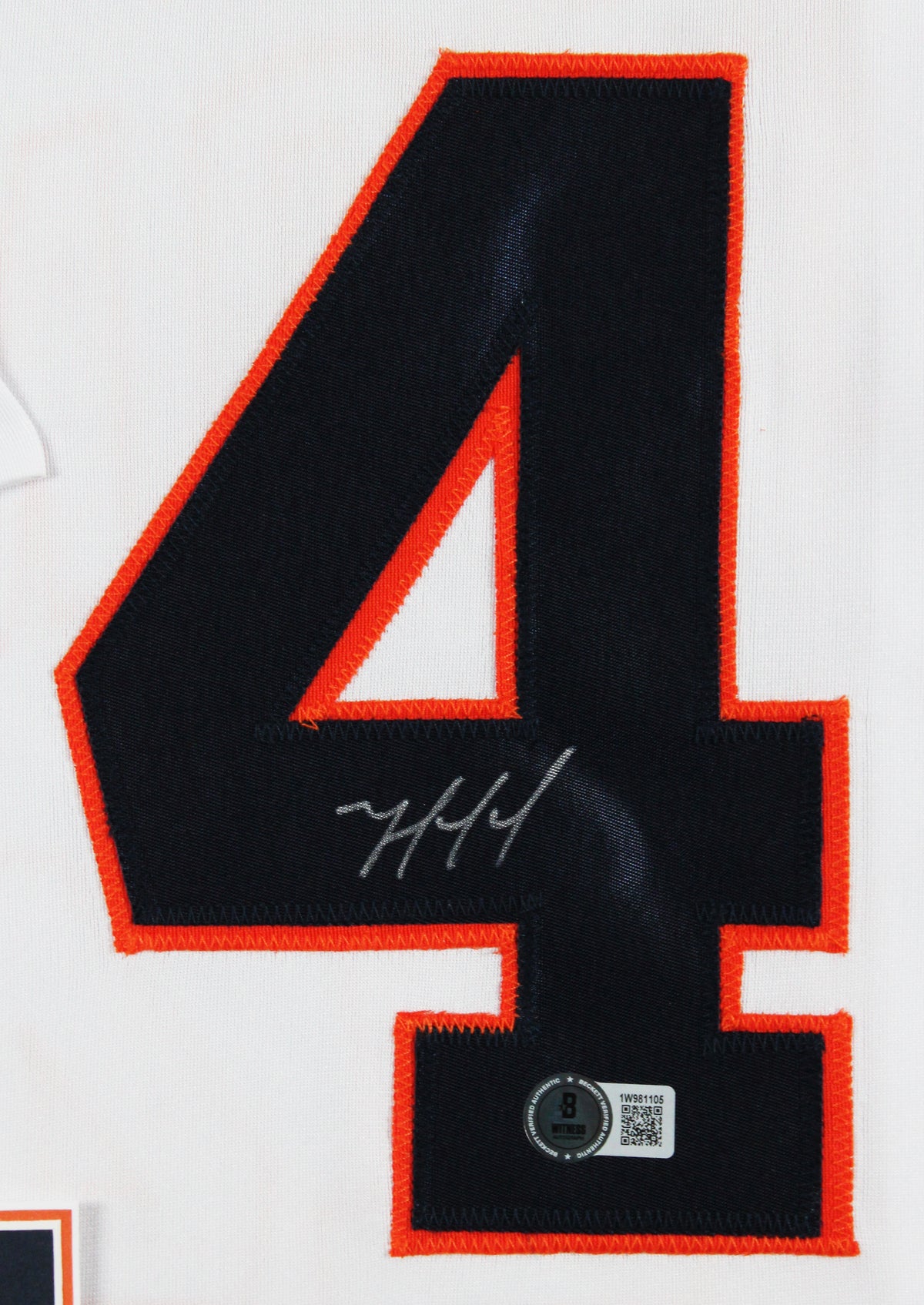 Yordan Alvarez Authentic Signed White Pro Style Framed Jersey BAS Witnessed
