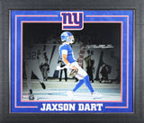 Giants Jaxson Dart Signed 16x20 Framed Horizontal Spotlight Photo Fanatics