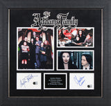 Anjelica Huston & Christina Ricci The Addams Family Signed Framed Display BAS
