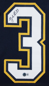 Rodney Harrison Authentic Signed Navy Blue Pro Style Framed Jersey BAS