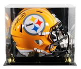 Steelers Hines Ward Signed Yellow Full Size Speed Rep Helmet W/ Case BAS Witness