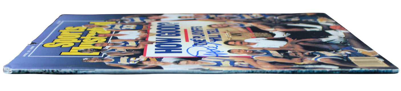 Lakers Magic Johnson Signed April 1988 Sports Illustrated Magazine BAS Witnessed