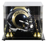 Rams Sam Bradford "2010 OROY" Signed 2000-16 TB Speed Mini Helmet W/ Case BAS W