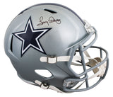 Cowboys Tony Dorsett Authentic Signed Full Size Speed Rep Helmet BAS Witnessed 3