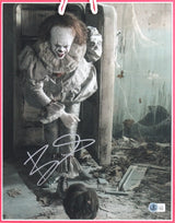 Bill Skarsgard It Authentic Signed 11x14 Framed Vertical B&W Photo BAS