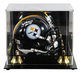 Steelers Joe Greene "HOF 87" Signed Speed Mini Helmet W/ Case BAS Witnessed