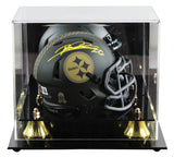 Steelers Rod Woodson Signed STS IV Speed Mini Helmet W/ Case BAS Witnessed