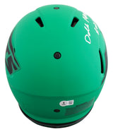 Jets Darelle Revis "2x Insc" Signed Rave F/S Speed Proline Helmet W/ Case BAS W