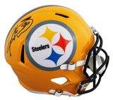 Steelers Hines Ward Signed Yellow Full Size Speed Rep Helmet BAS Witnessed
