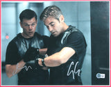 George Clooney & Matt Damon Ocean's 11 Signed 11x14 Framed Photo BAS #BR63465
