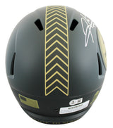 Steelers Hines Ward Signed STS IV Full Size Speed Rep Helmet W/ Case BAS Witness