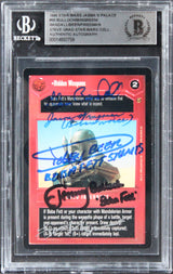 Star Wars (5) Bulloch, Wingreen +3 Signed 1998 Jabba's Palace #60 Card BAS Slab