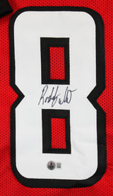 Roddy White Authentic Signed Red Pro Style Framed Jersey BAS Witnessed