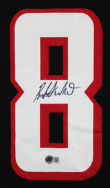 Roddy White Authentic Signed Black Pro Style Jersey Autographed BAS Witnessed 2
