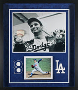 Dodgers Sandy Koufax Signed Baseball Shadowbox Framed Display BAS #AC020750