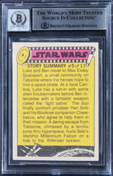 Star Wars (4) Hamill, Daniels +2 Signed 1977 SW OPC #29 Card Auto 10! BAS Slab