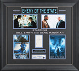 Will Smith & Gene Hackman Enemy Of The State Signed Framed Display BAS #BL78219