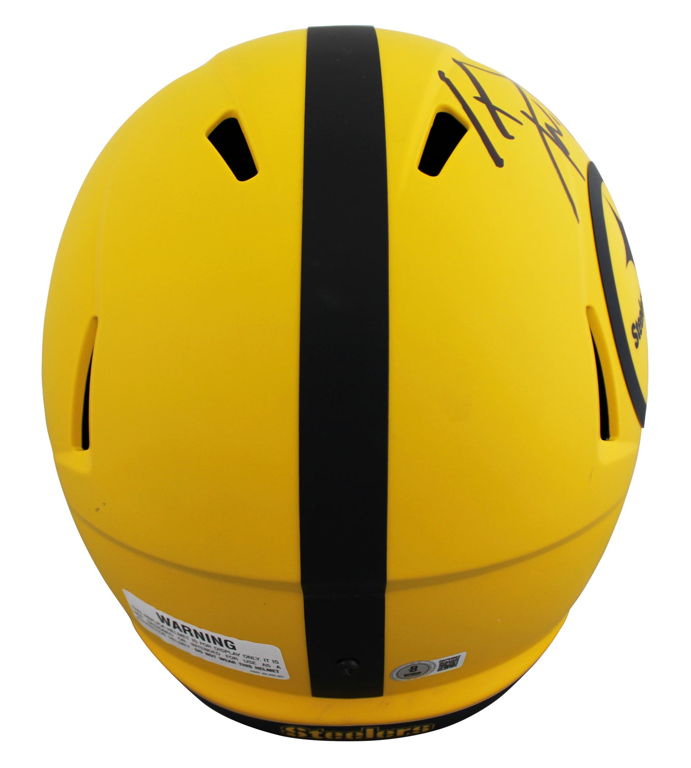 Steelers T.J. Watt Authentic Signed Rave Full Size Speed Rep Helmet BAS Witness