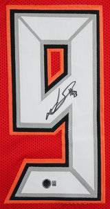 Ndamukong Suh Authentic Signed Red Pro Style Framed Jersey BAS Witnessed