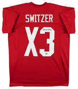 Oklahoma Barry Switzer Authentic Signed Maroon Pro Style Jersey BAS Witnessed