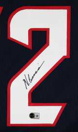 Nico Collins Authentic Signed Navy Pro Style Jersey Autographed BAS Witnessed 2