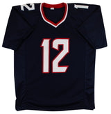 Nico Collins Authentic Signed Navy Pro Style Jersey Autographed BAS Witnessed 2