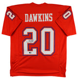 Clemson Brian Dawkins Authentic Signed Orange Pro Style Jersey BAS Witnessed