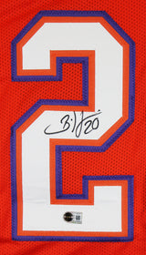 Clemson Brian Dawkins Authentic Signed Orange Pro Style Jersey BAS Witnessed