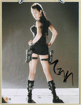 Angelina Jolie Tomb Raider Authentic Signed 11x14 Framed Photo BAS #BT67826