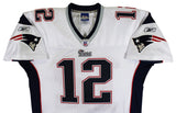 Patriots Tom Brady Signed 2006 Vintage White Reebok Jersey BAS #AC020749