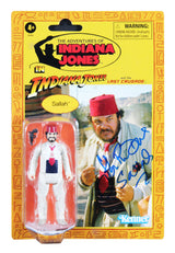 John Rhys-Davies Indiana Jones Signed Kenner Sallah Action Figure BAS Witnessed