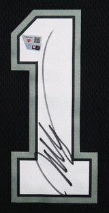 Spurs Victor Wembanyama Signed Black Nike Framed Jersey Fanatics #ZL88422027
