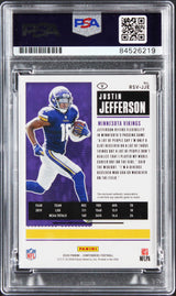 Justin Jefferson Signed 2020 Panini Contend #RSV-JJE RC Card Auto 10! PSA Slab