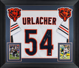 Brian Urlacher "HOF 18" Authentic Signed White Pro Style Framed Jersey BAS