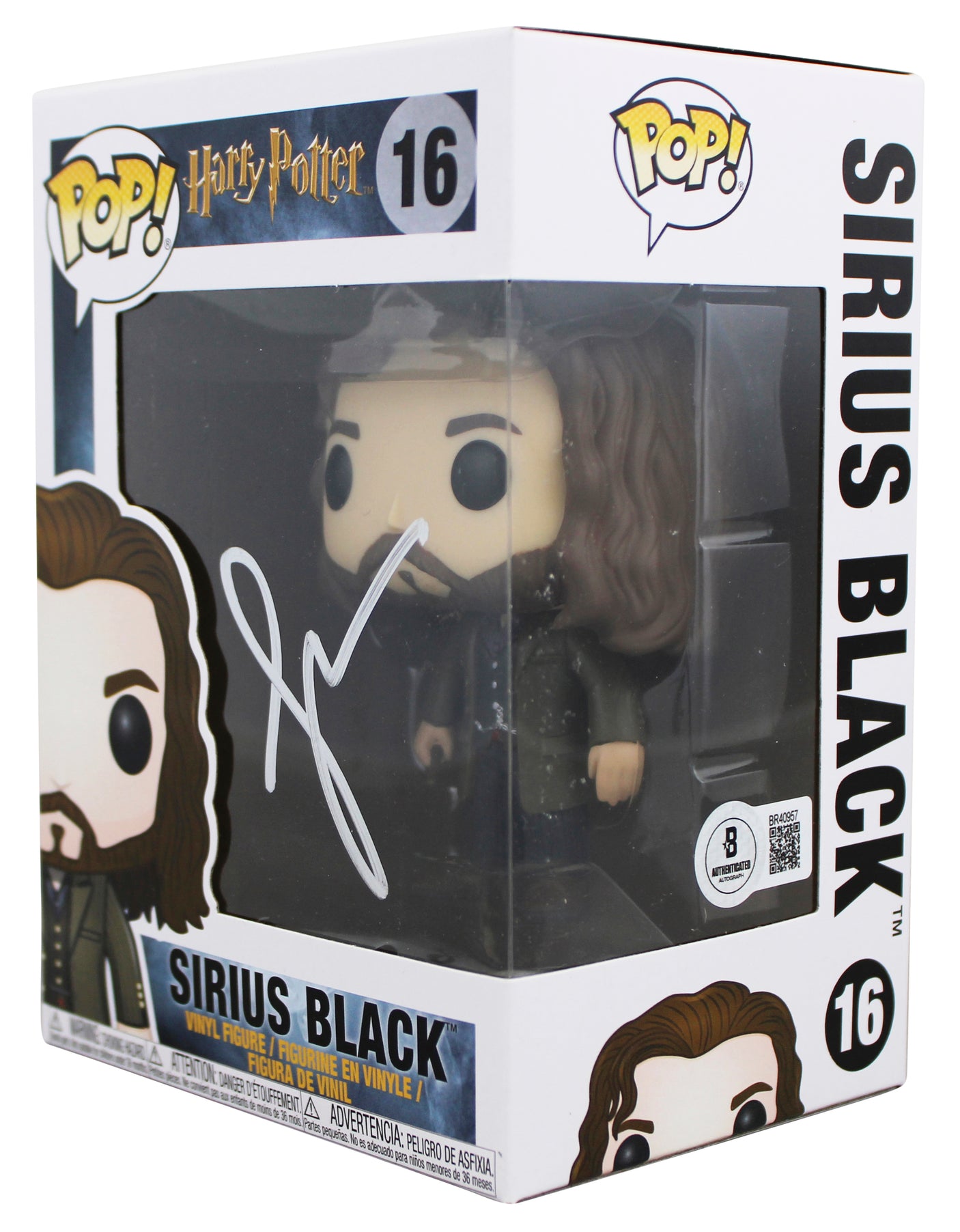 Gary Oldman Harry Potter Signed Sirius Black #16 Funko Pop Figure BAS #BR40957
