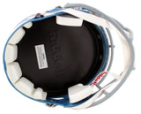 Ole Miss A.J. Brown Signed Powder Blue Full Size Speed Rep Helmet W/ Case BAS W