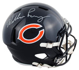 Bears William Perry Signed Full Size Speed Rep Helmet W/ Case JSA Witness