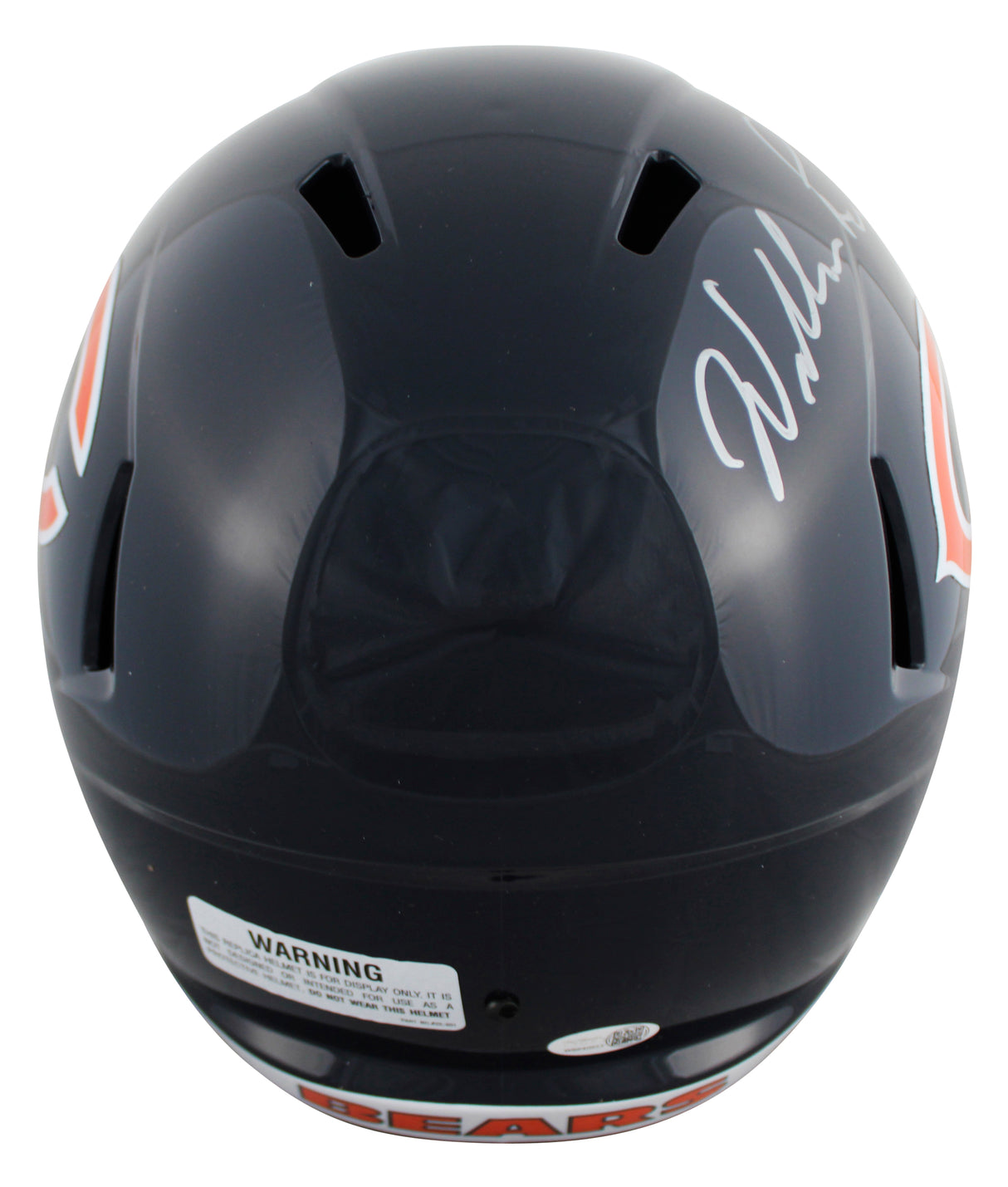 Bears William Perry Signed Full Size Speed Rep Helmet W/ Case JSA Witness