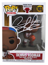 Bulls Dennis Rodman Signed #103 Funko Pop Vinyl Figure BAS Witnessed #4W080394