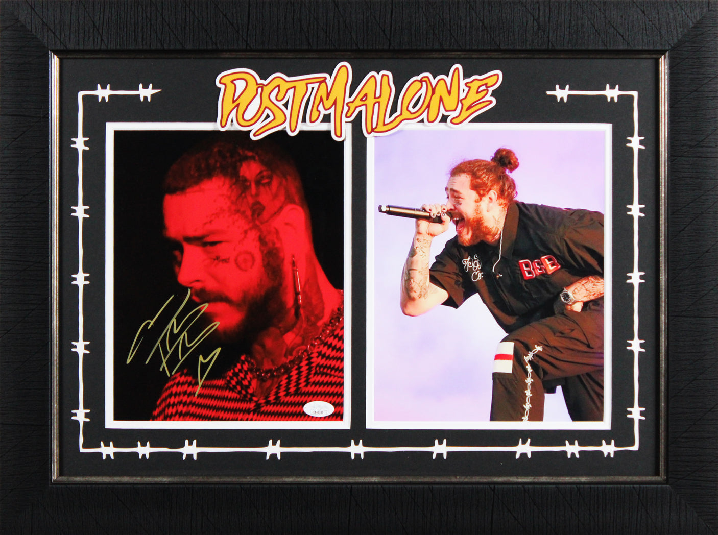 Post Malone Authentic Signed 8x10 Framed Photo Autographed JSA #CB46187